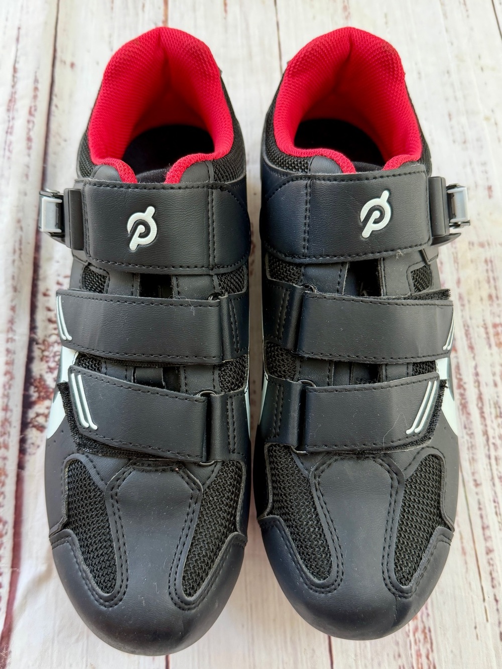 Peloton Black Cycling Spin Bike Shoes W/ Cleats Size EU 41 US Men 8 Women 10